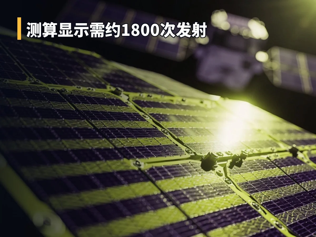 测算显示需约1800次发射