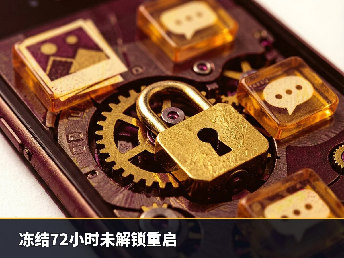 冻结72小时未解锁重启