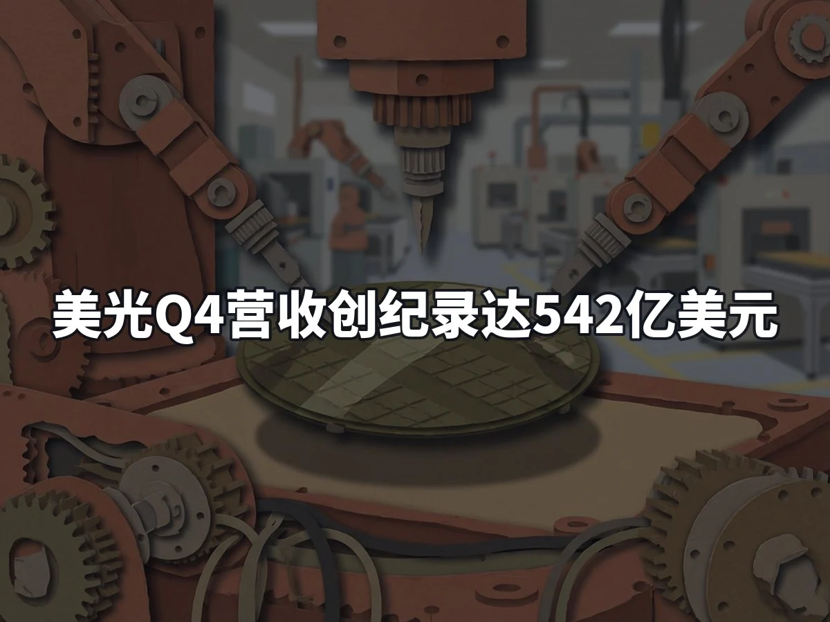 美光Q4营收创纪录达542亿美元