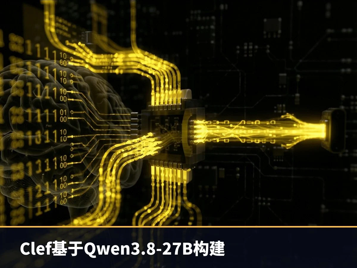 Clef基于Qwen3.8-27B构建