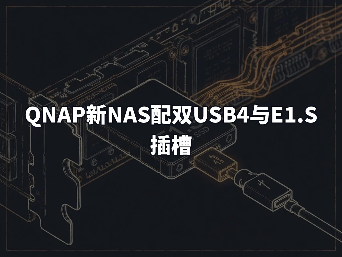 QNAP新NAS配双USB4与E1.S插槽