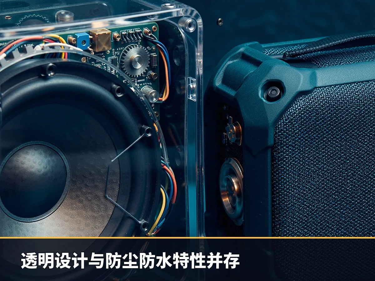 透明设计与防尘防水特性并存