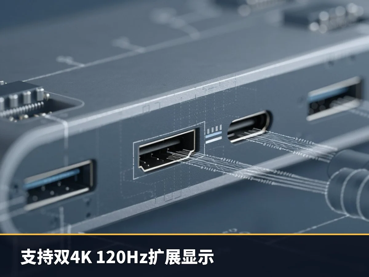 支持双4K 120Hz扩展显示