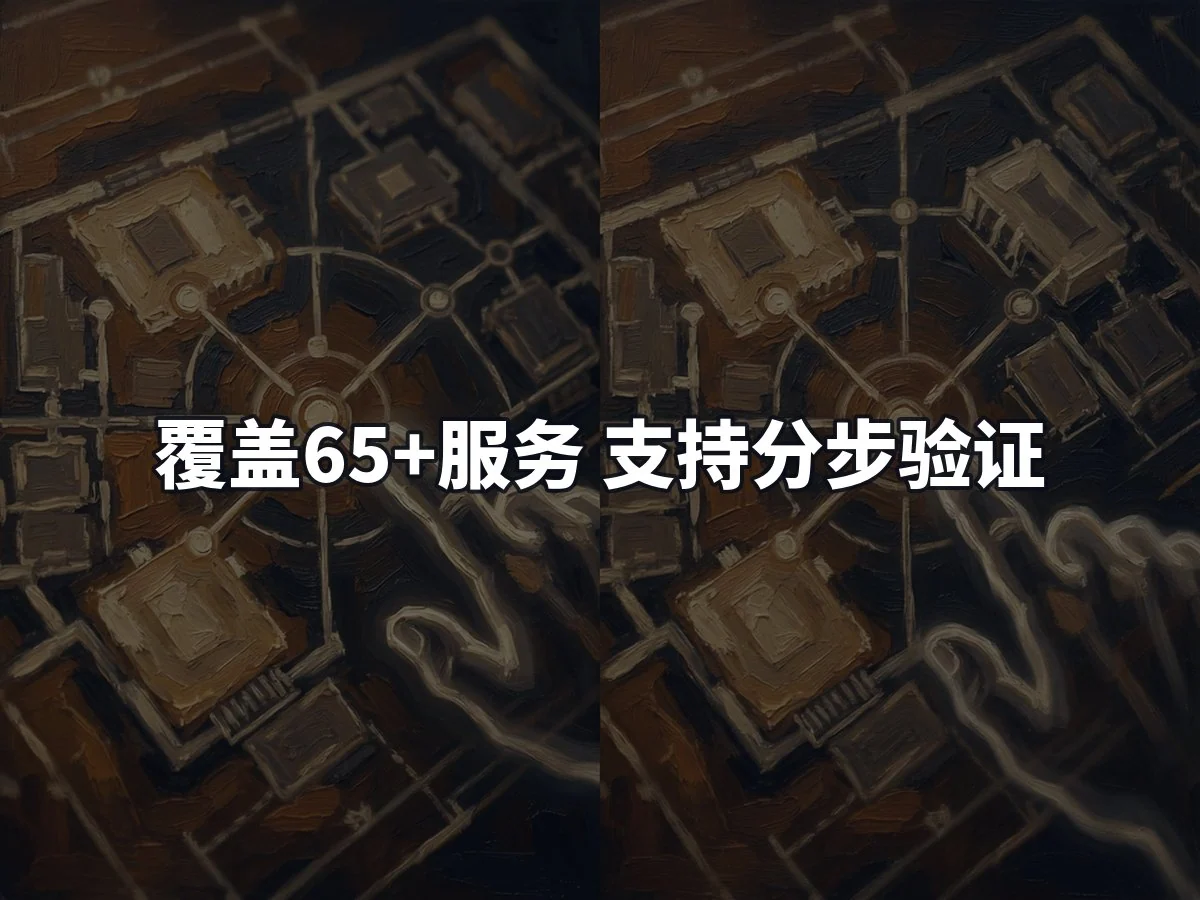 覆盖65+服务 支持分步验证