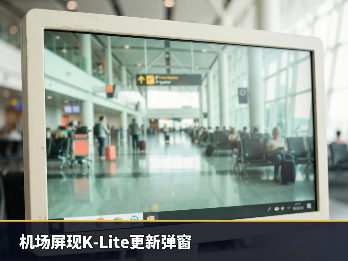 机场屏现K-Lite更新弹窗