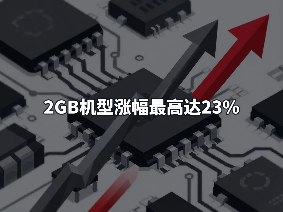 2GB机型涨幅最高达23%
