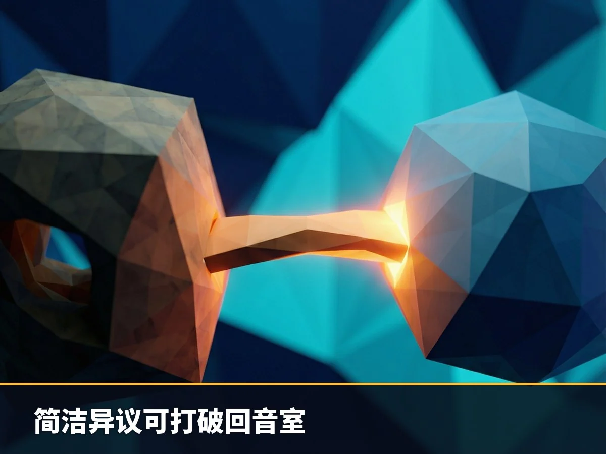 简洁异议可打破回音室