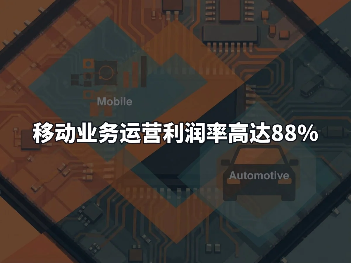 移动业务运营利润率高达88%