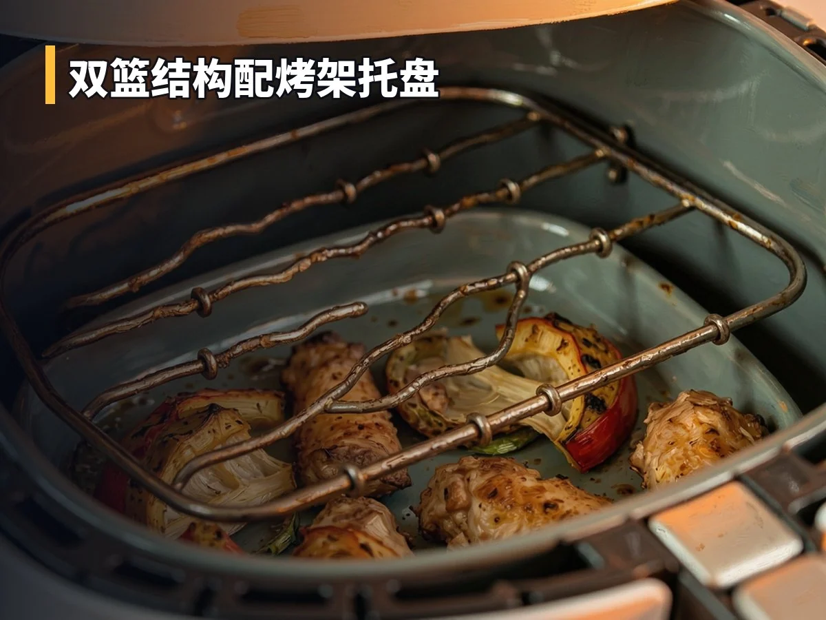 双篮结构配烤架托盘
