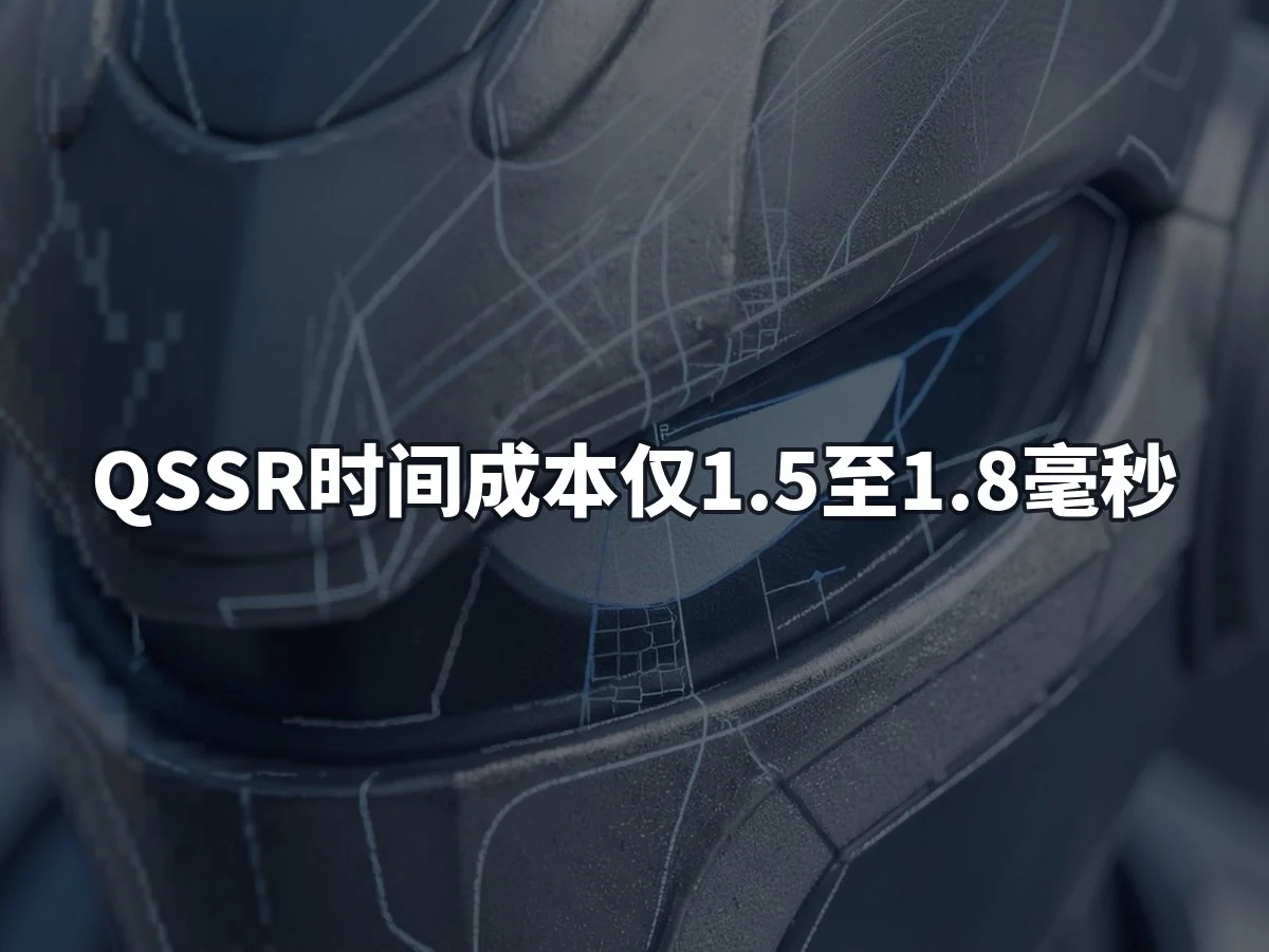 QSSR时间成本仅1.5至1.8毫秒