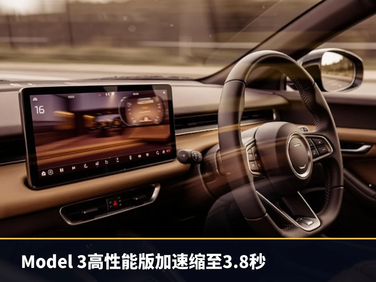 Model 3高性能版加速缩至3.8秒