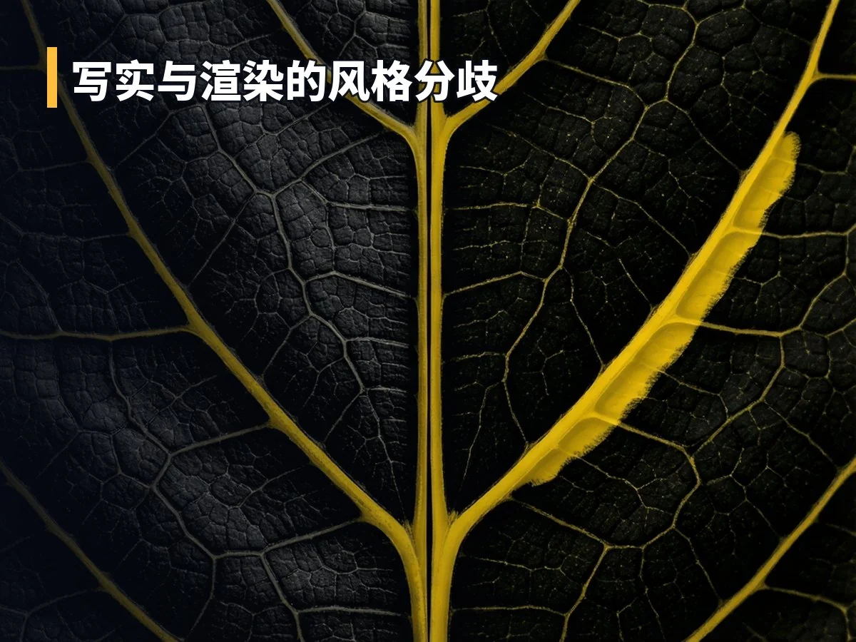 写实与渲染的风格分歧