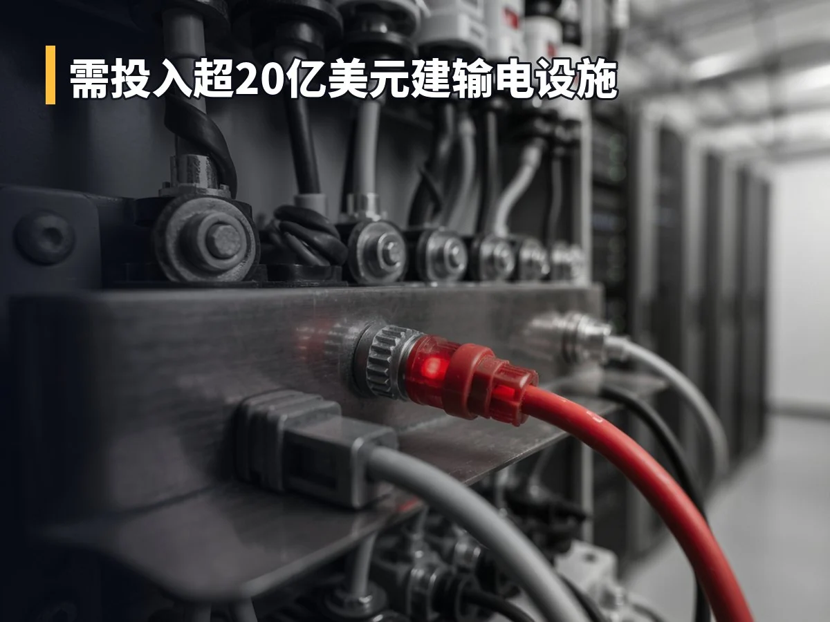 需投入超20亿美元建输电设施
