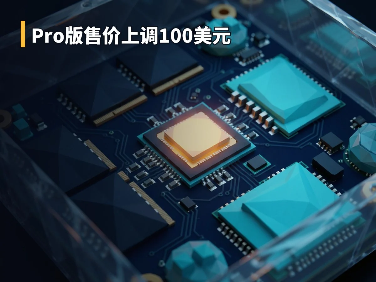 Pro版售价上调100美元