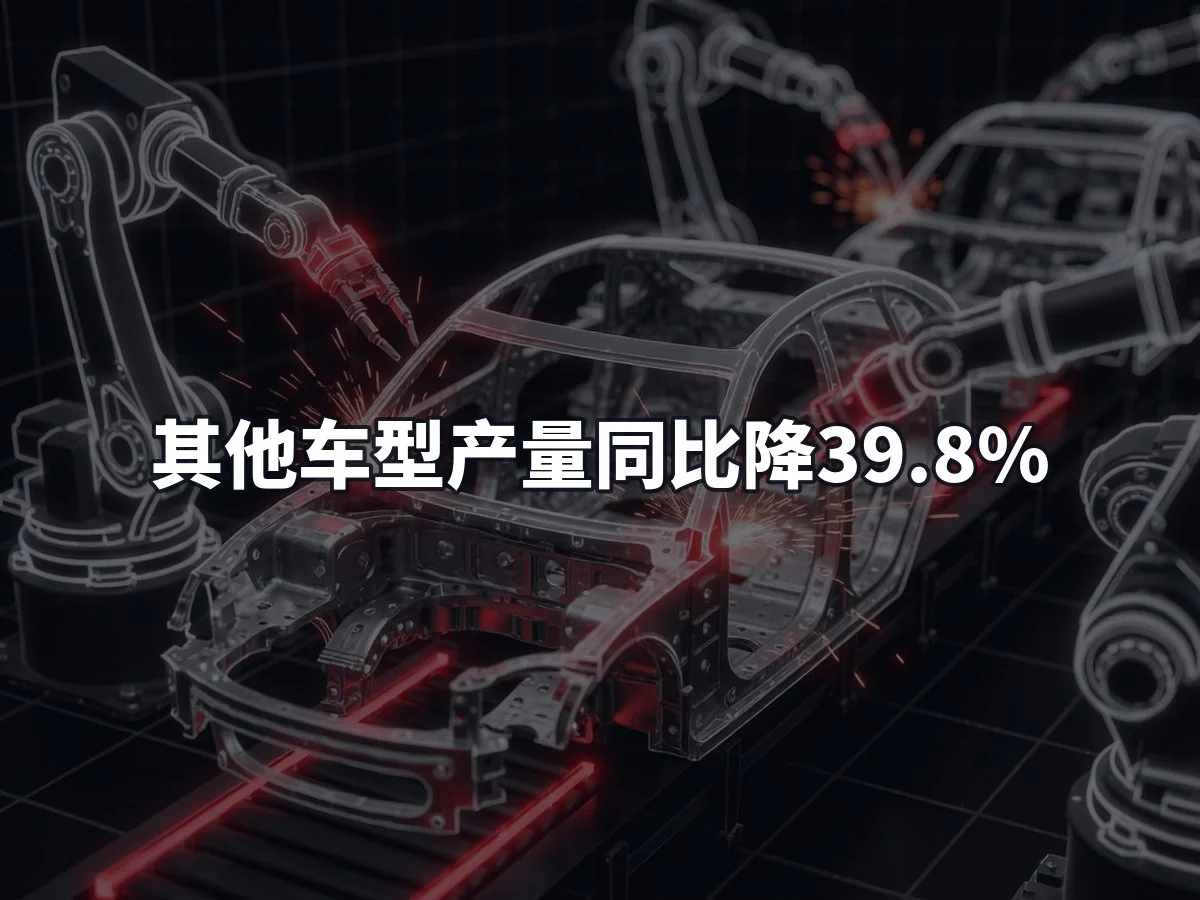 其他车型产量同比降39.8%