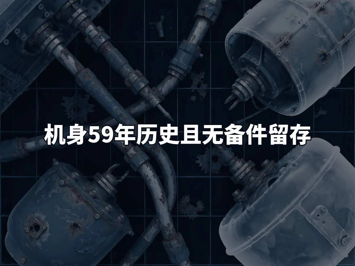 机身59年历史且无备件留存