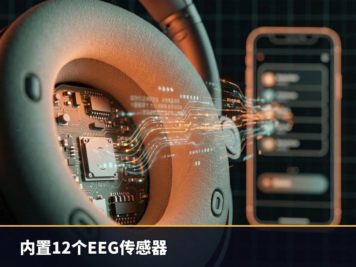 内置12个EEG传感器