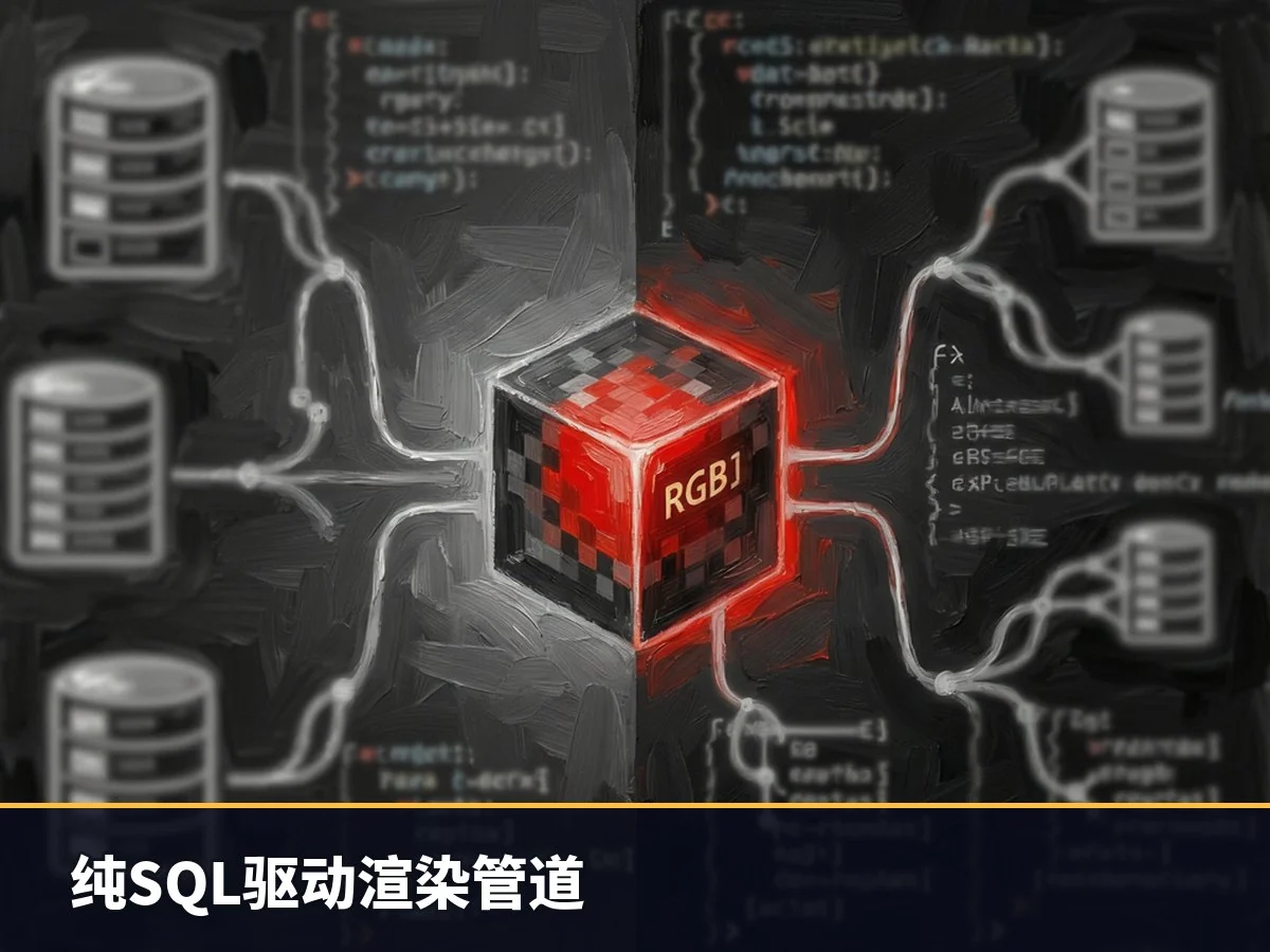 纯SQL驱动渲染管道