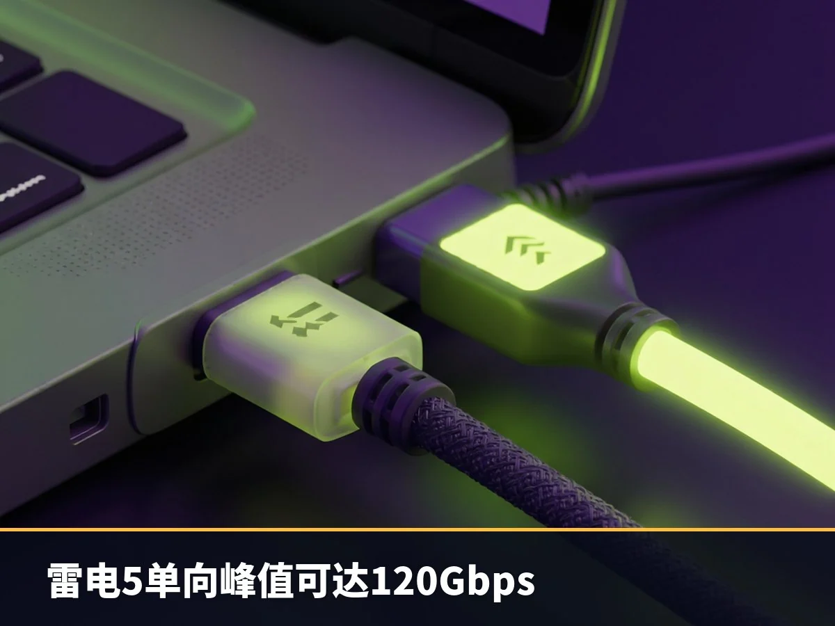 雷电5单向峰值可达120Gbps