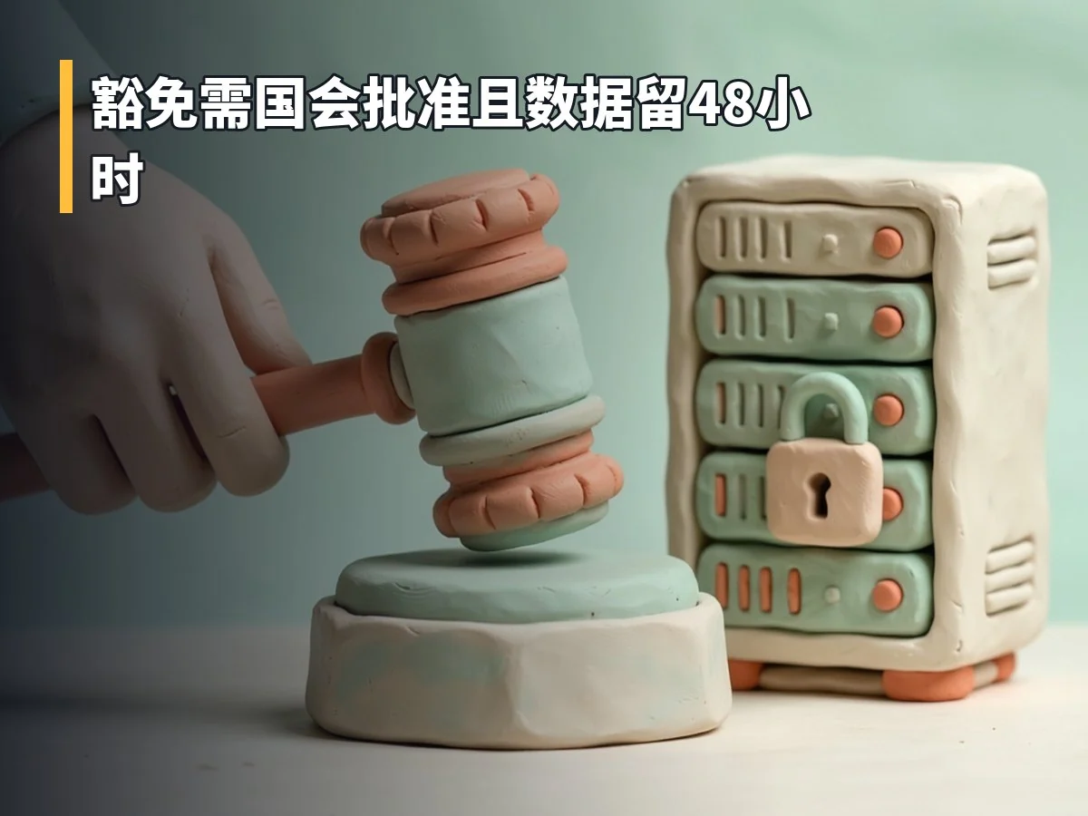 豁免需国会批准且数据留48小时
