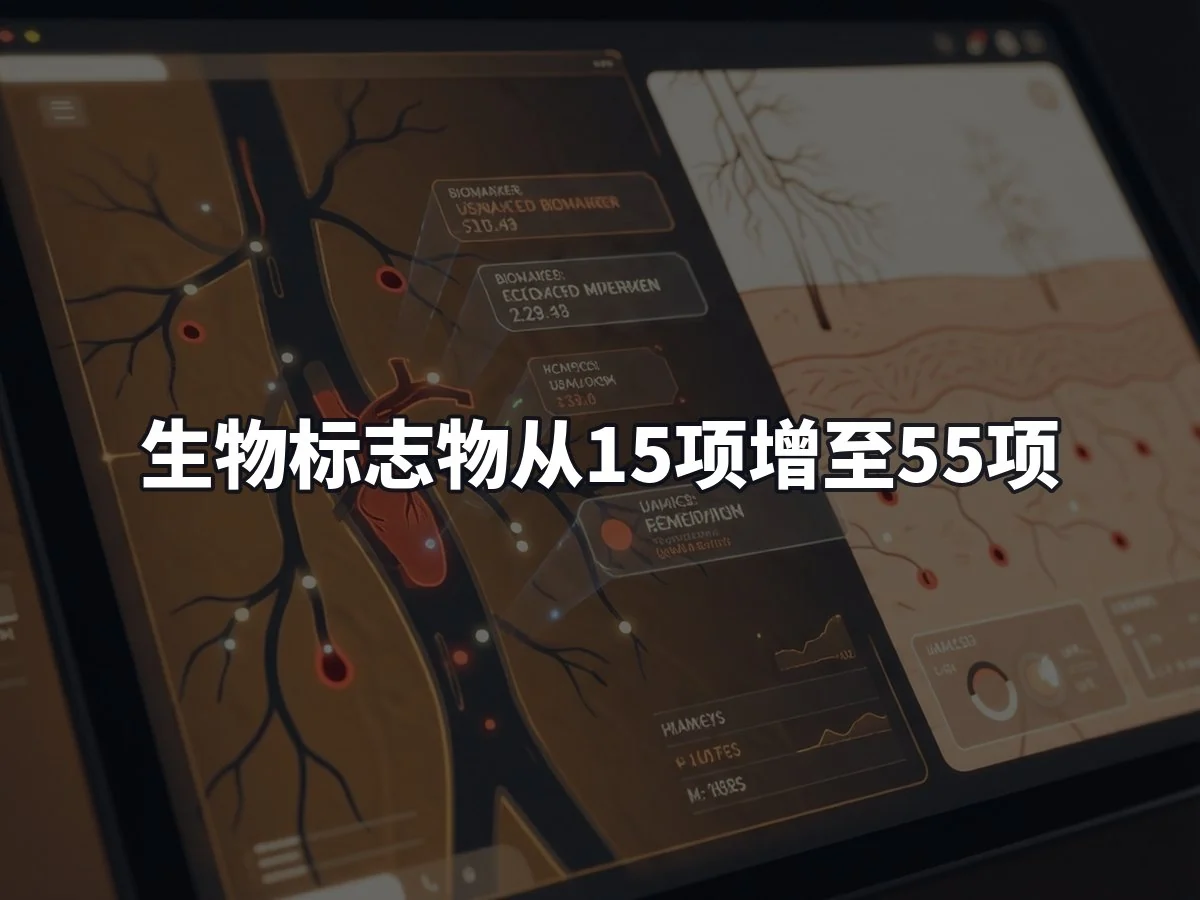 生物标志物从15项增至55项
