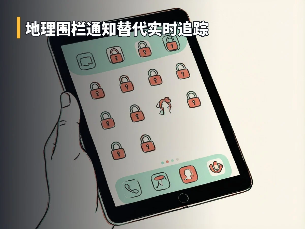 地理围栏通知替代实时追踪