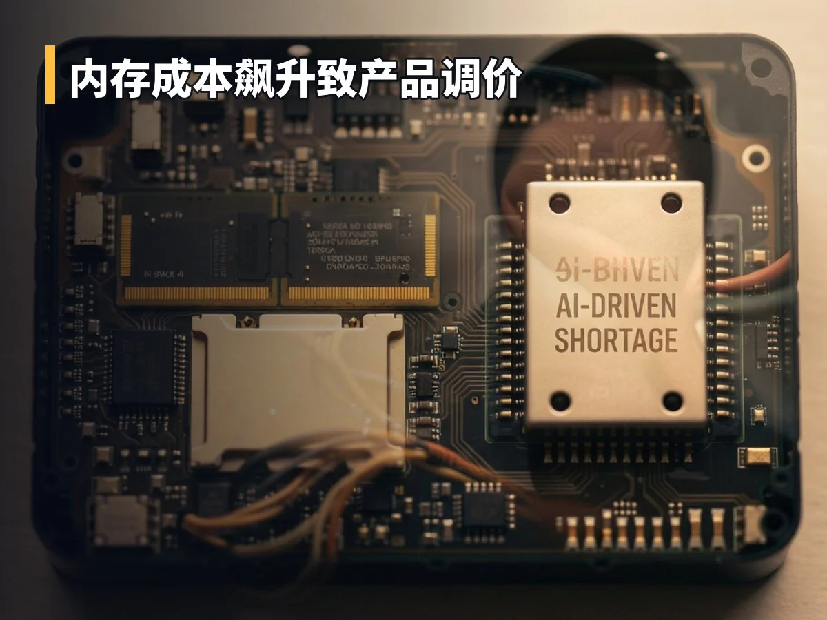 内存成本飙升致产品调价