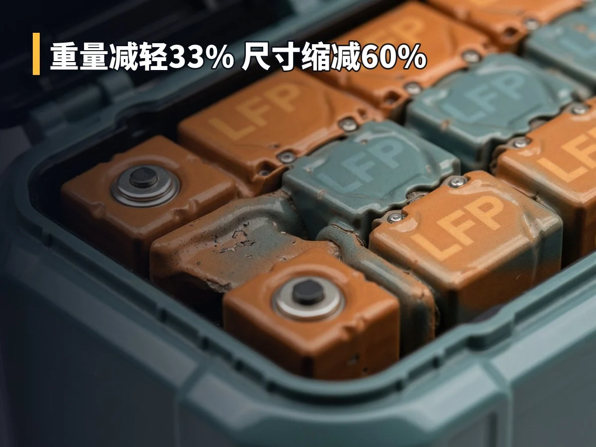 重量减轻33% 尺寸缩减60%
