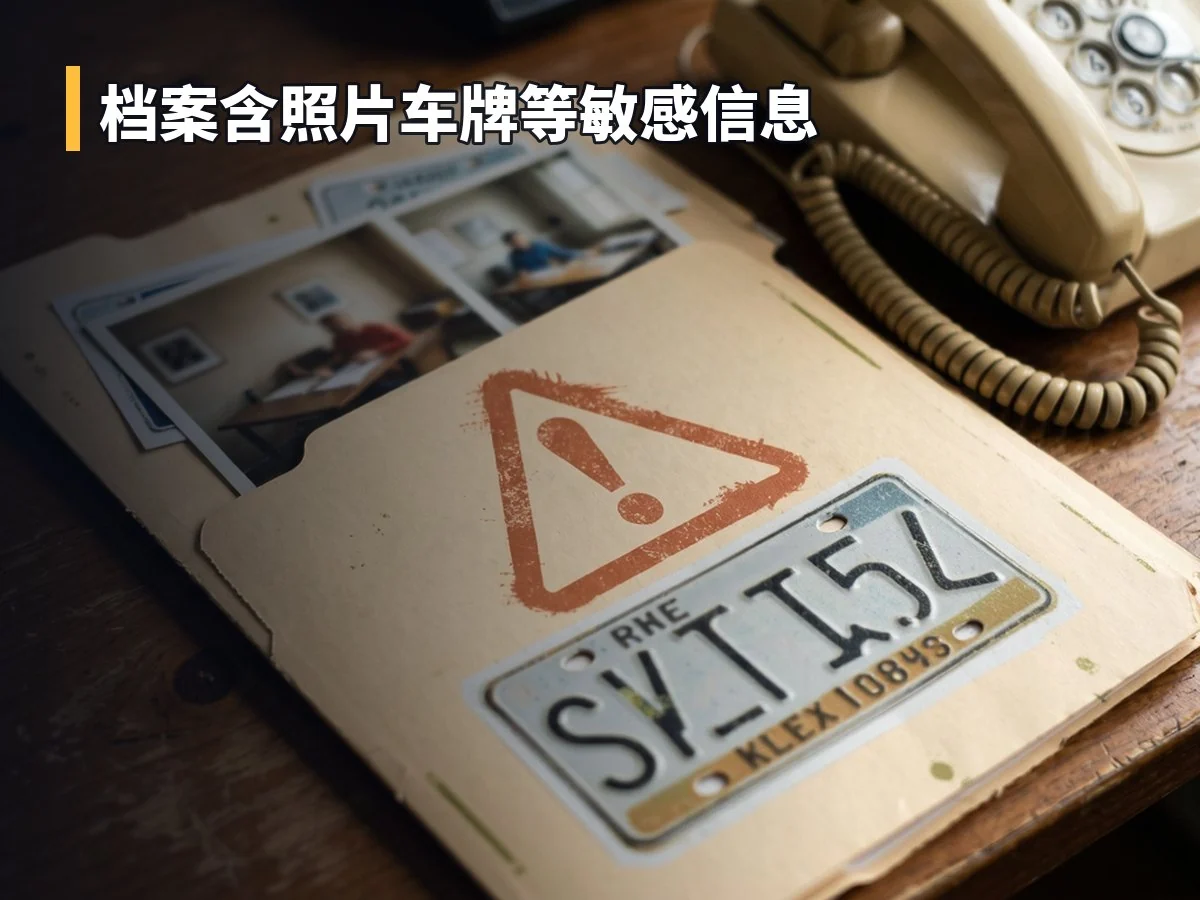 档案含照片车牌等敏感信息