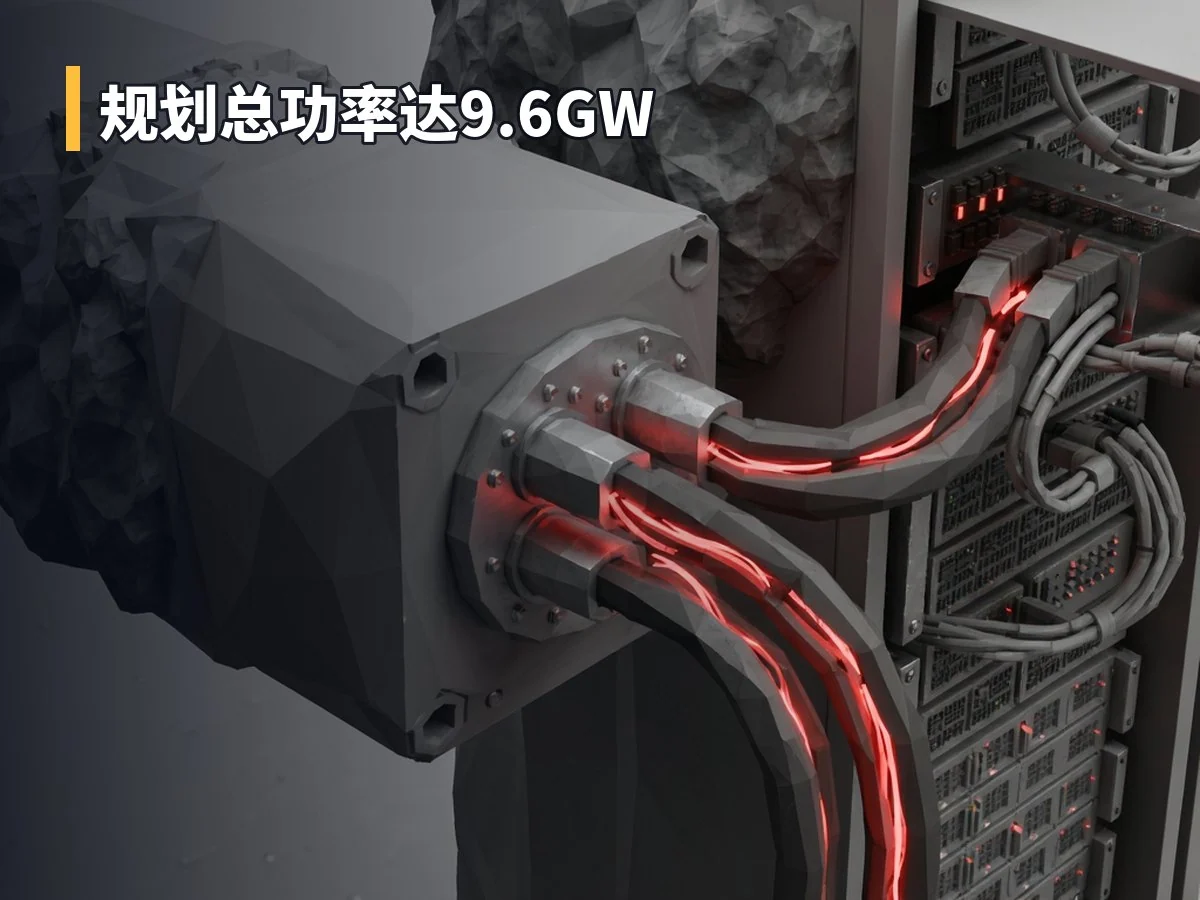 规划总功率达9.6GW