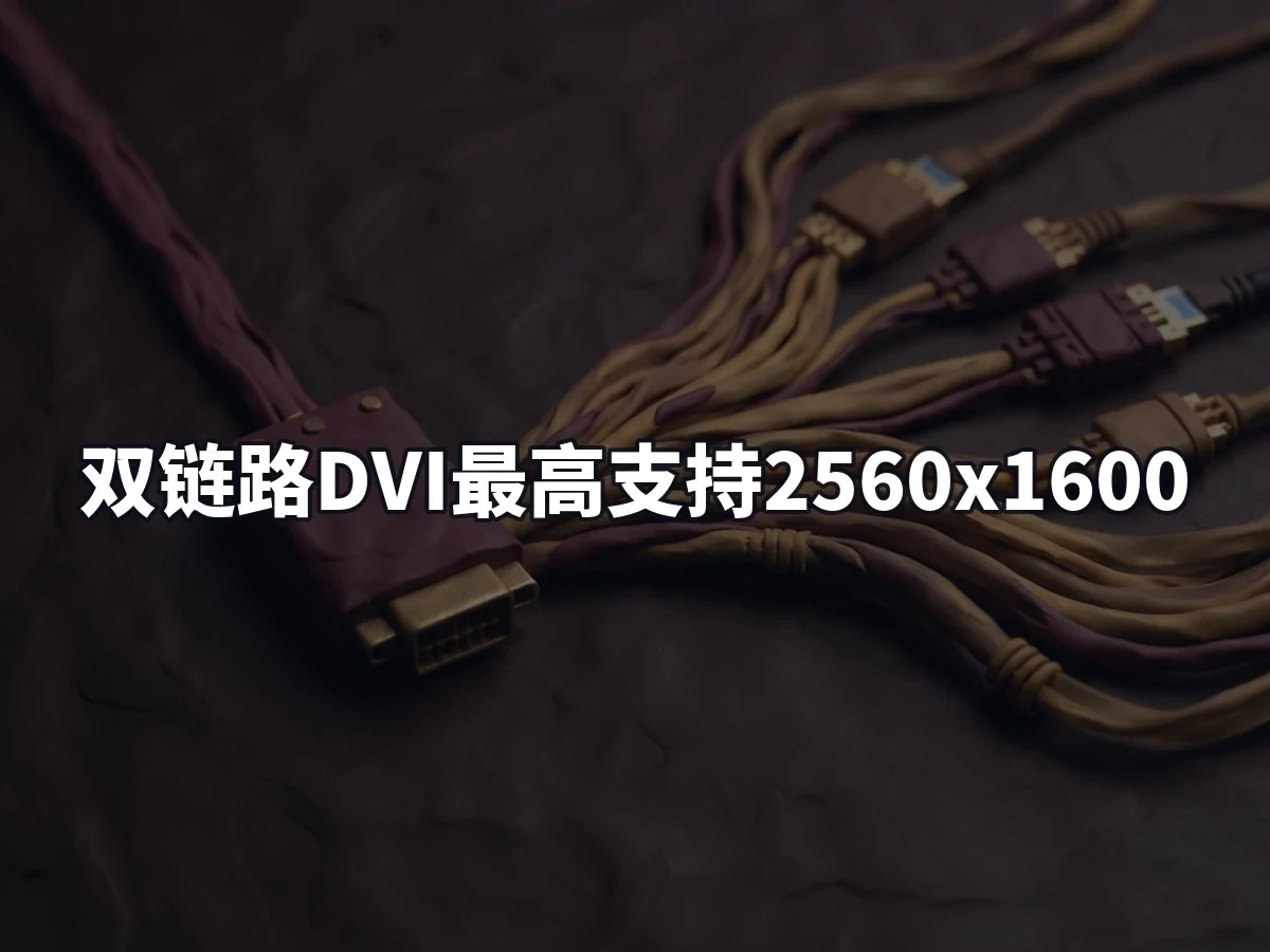 双链路DVI最高支持2560x1600
