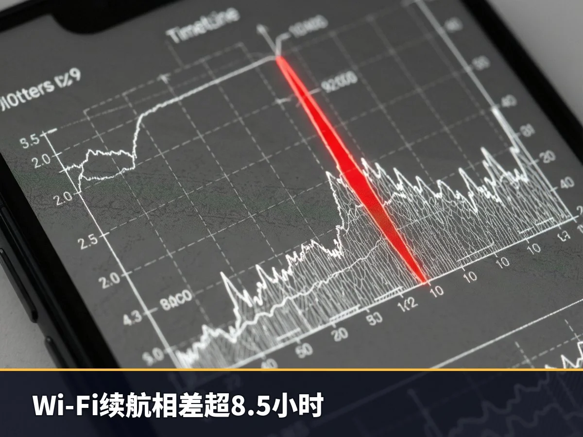 Wi-Fi续航相差超8.5小时