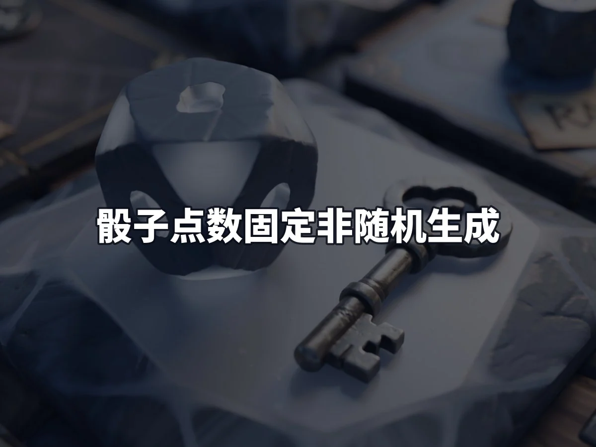 骰子点数固定非随机生成