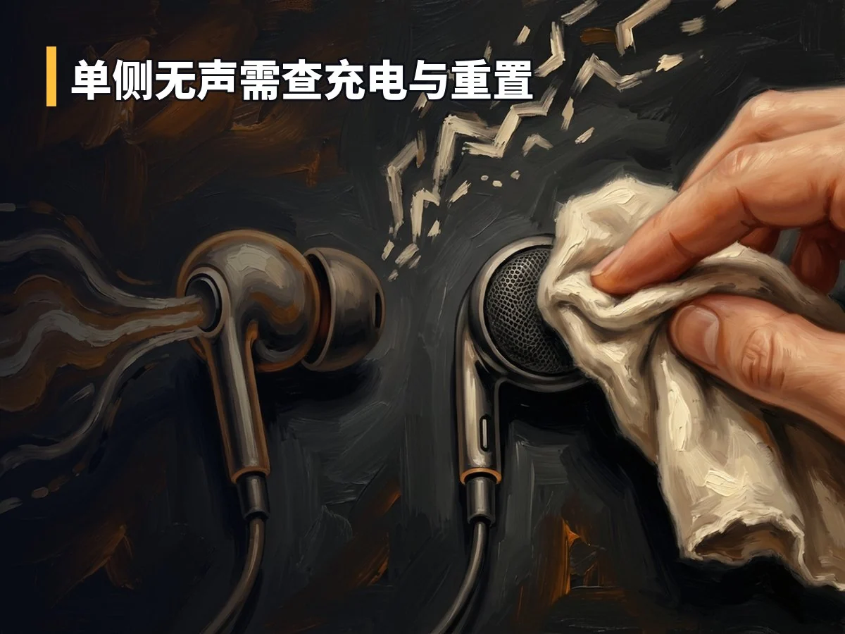 单侧无声需查充电与重置