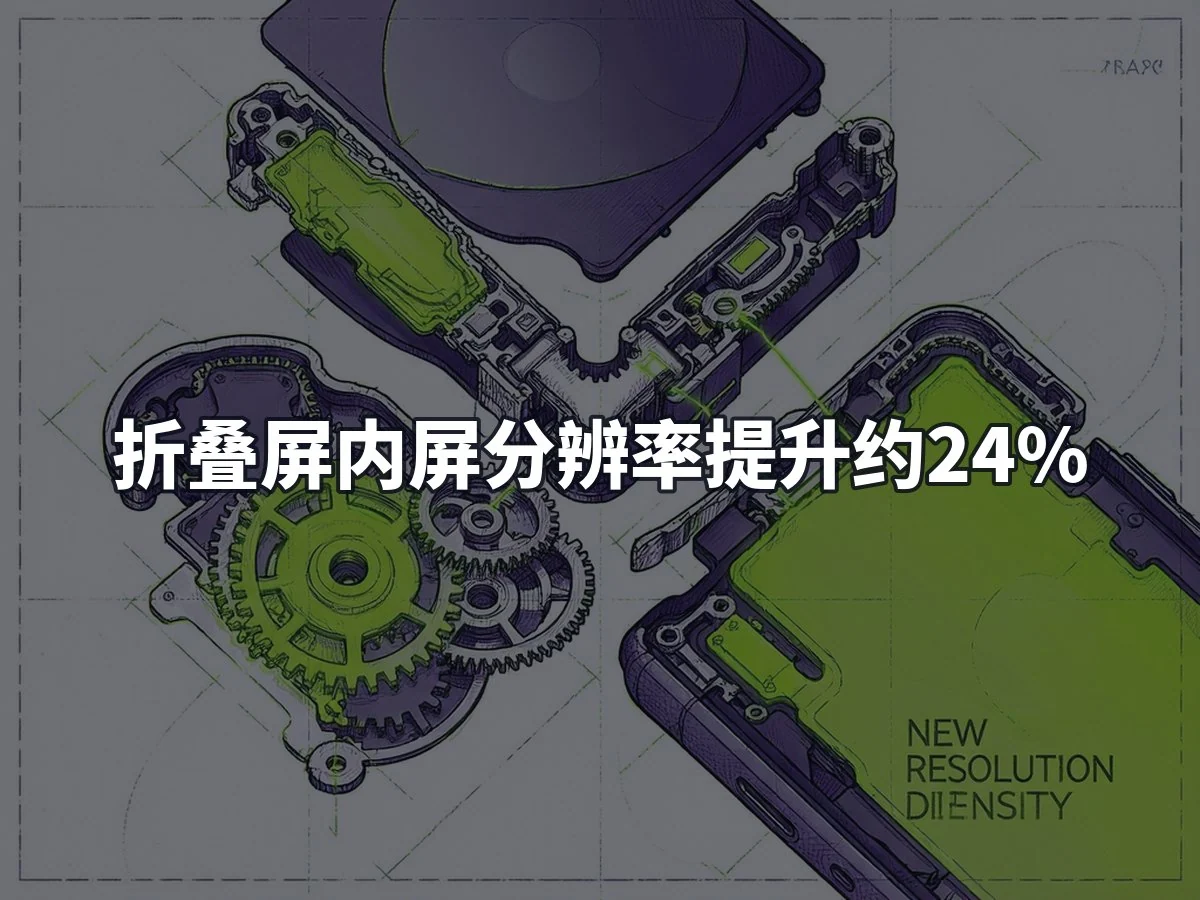 折叠屏内屏分辨率提升约24%