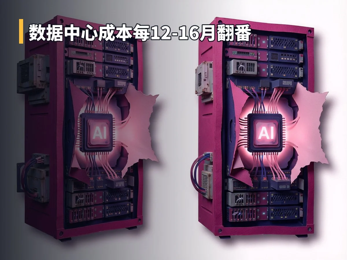 数据中心成本每12-16月翻番