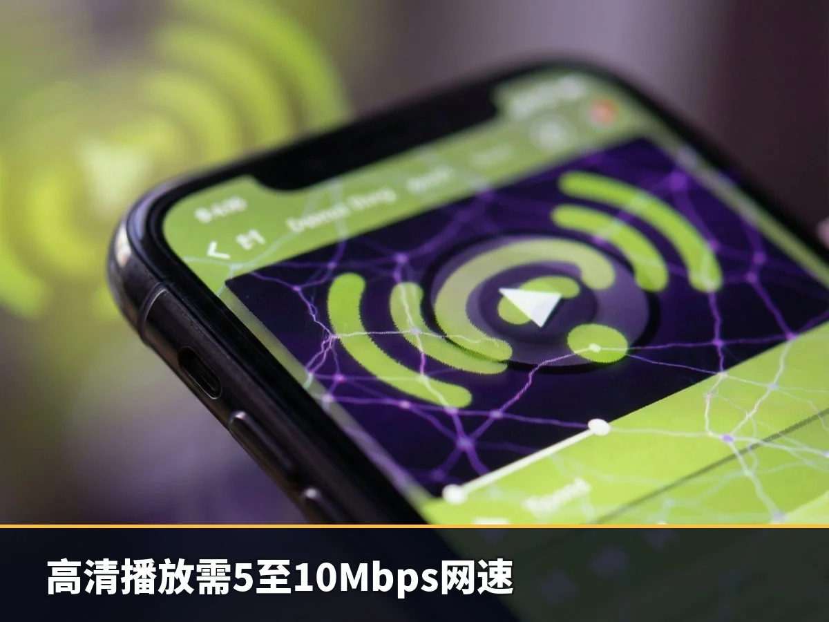 高清播放需5至10Mbps网速