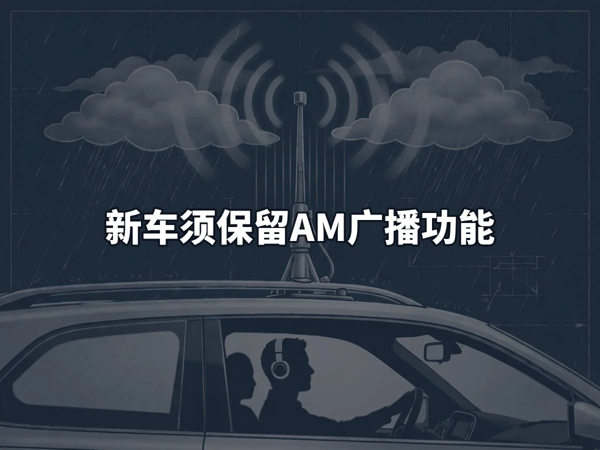 新车须保留AM广播功能