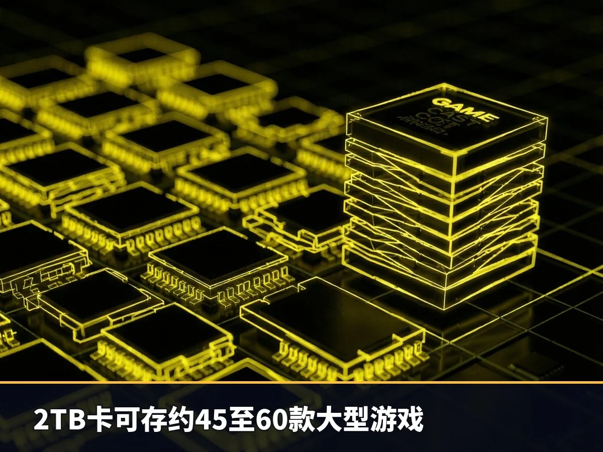 2TB卡可存约45至60款大型游戏
