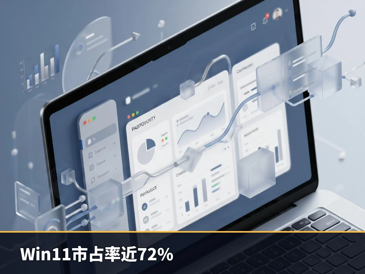 Win11市占率近72%