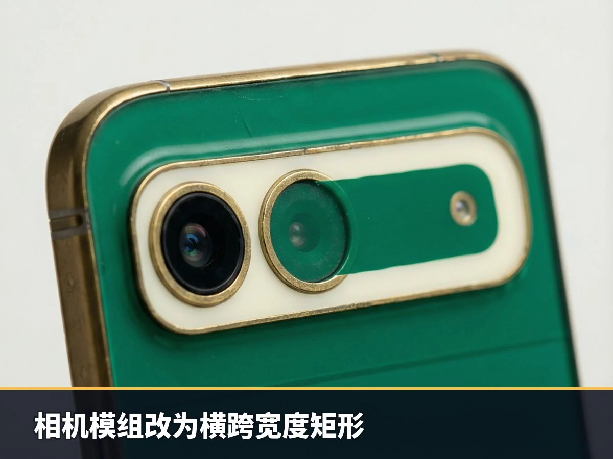 相机模组改为横跨宽度矩形