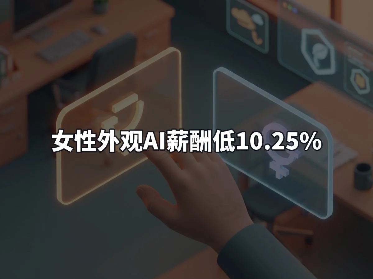 女性外观AI薪酬低10.25%