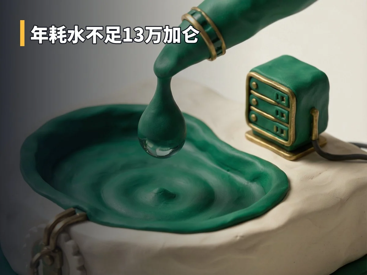 年耗水不足13万加仑