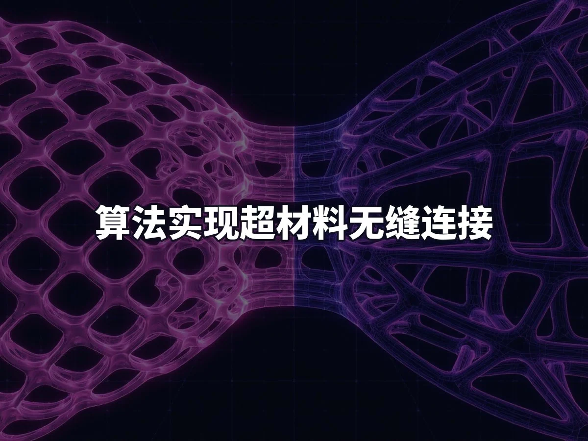 算法实现超材料无缝连接