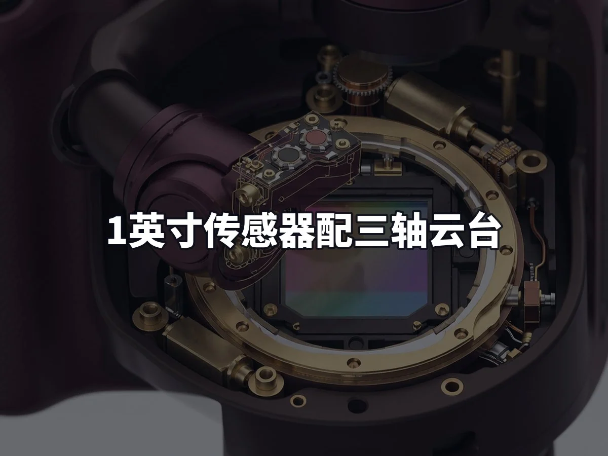 1英寸传感器配三轴云台