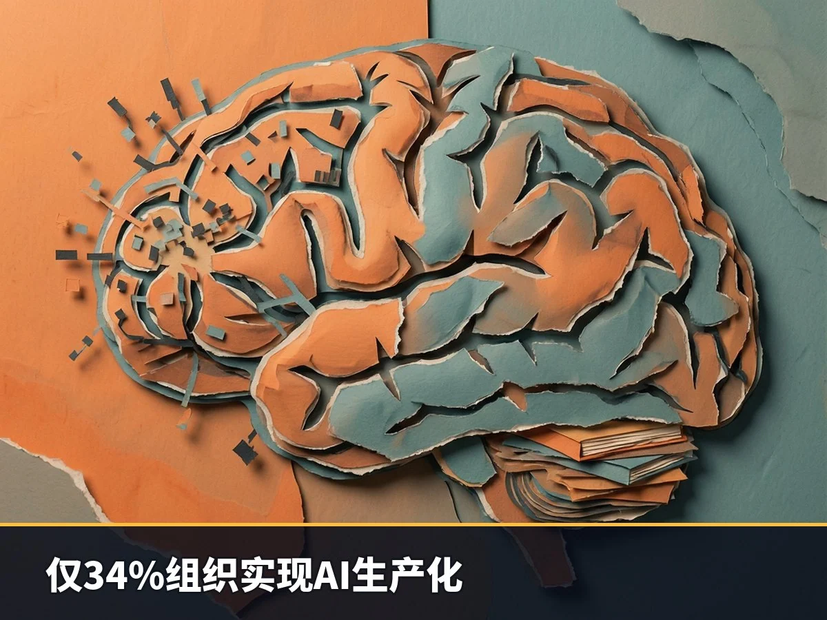 仅34%组织实现AI生产化