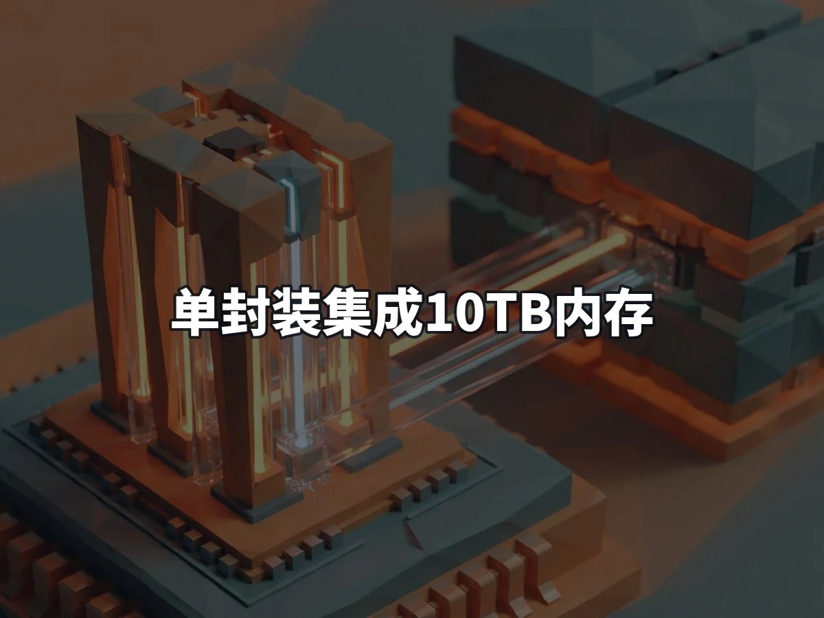 单封装集成10TB内存
