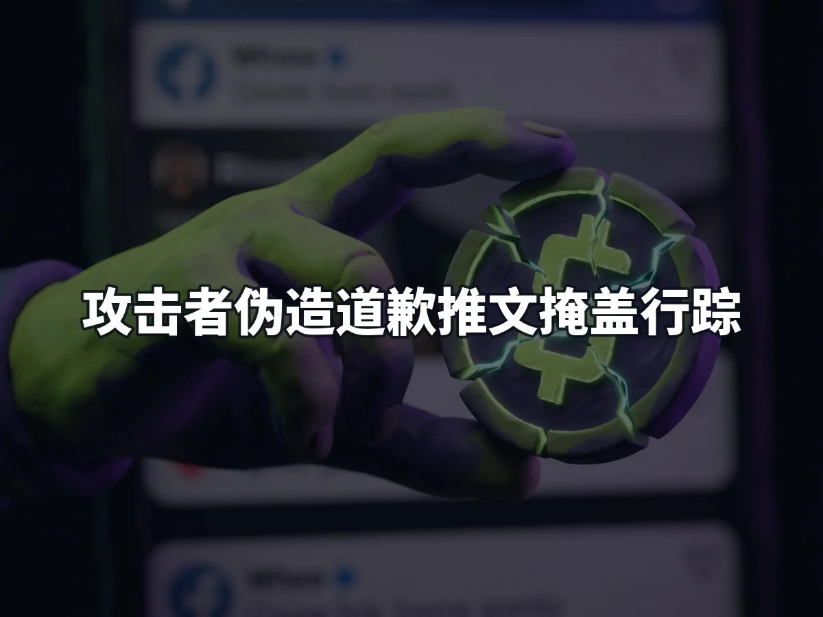 攻击者伪造道歉推文掩盖行踪