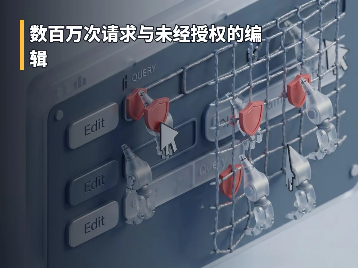 数百万次请求与未经授权的编辑