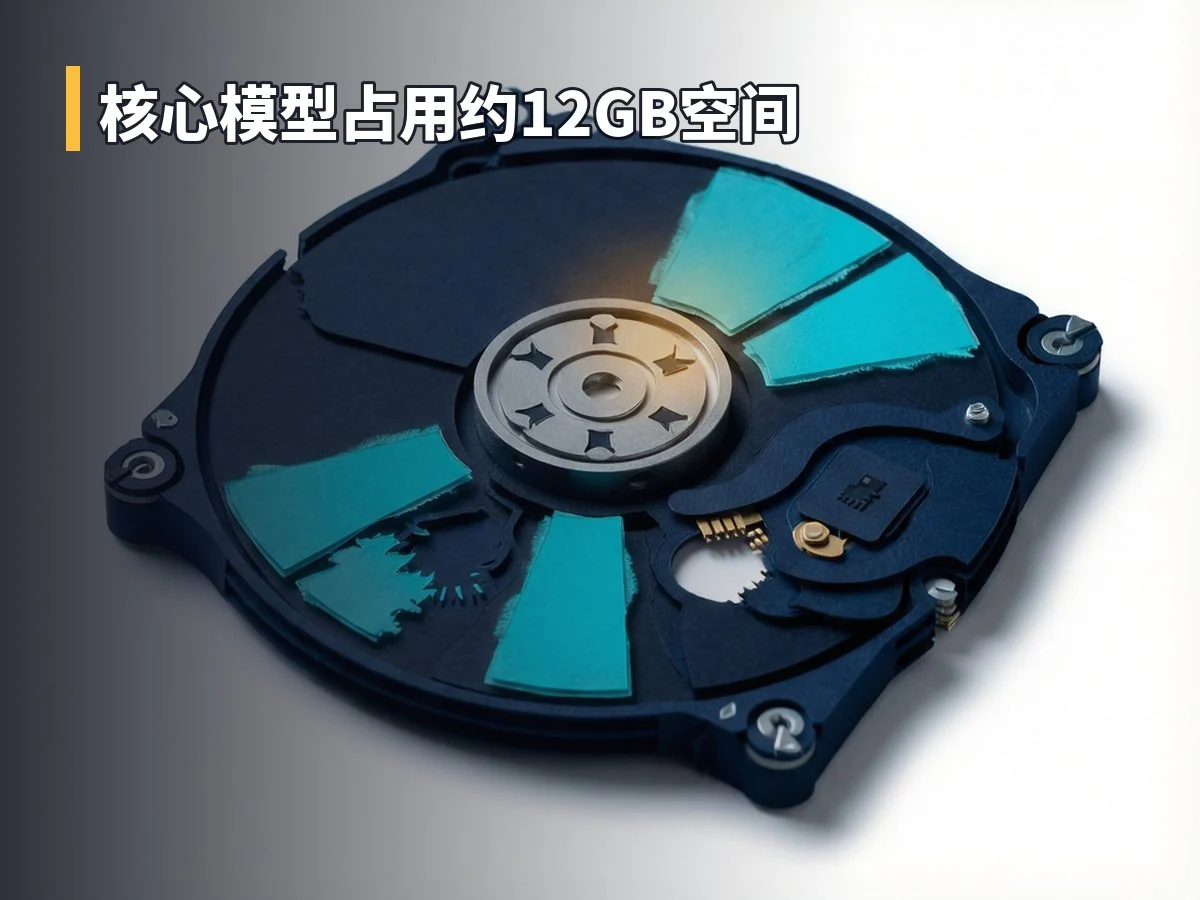 核心模型占用约12GB空间